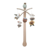 Little Dutch Zenélő körforgó natúr fa vázzal - Little Farm