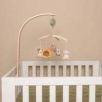 Little Dutch Zenélő körforgó natúr fa vázzal - Little Farm