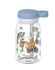 Little Dutch Szívószálas kulacs 450 ml - Forest Friends