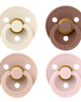 BIBS Colour 4-es szett 6-18 hó (Krémfehér/Púderrózsaszín/Mackó/Cseresznyevirág)