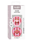 BIBS Studio Block Colour Babarózsaszín cumi mix, 6-18 hó - Baby Pink