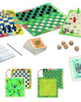 20 klasszikus társasjáték gyerekeknek, sakk, dáma, kockák, kártyák, színes táblák