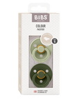 BIBS Colour 2-es szett - anatómiai cumifej - Zsálya/Terepzöld (0-6 hónap)