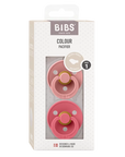 BIBS Colour 2-es szett - anatómiai cumifej (Tearózsa/Korall), 0-6 hó