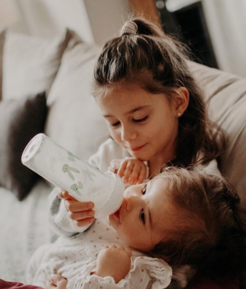 Le Biberon Français Baby bottle - Sea green rabbits by Stella McCartney Kids