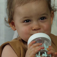 Le Biberon Français Baby bottle - Sea green rabbits by Stella McCartney Kids