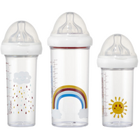 Le Biberon Français 3-piece Baby Bottle Set - Rainbow
