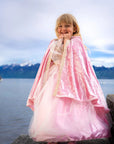 Great Pretenders Princess Rose Cape - Deluxe Pink