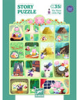 Három kismalac mesés puzzle, 35 darabos, gyerekeknek, illusztrált képekkel