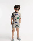 Liewood Sanjia Sea Shoe - Dinosaurs / Mist