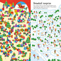 Usborne könyv és kirakós karácsonyi labirintus