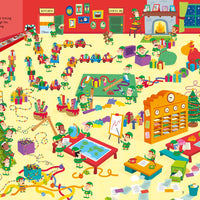 Usborne könyv és kirakós karácsonyi labirintus