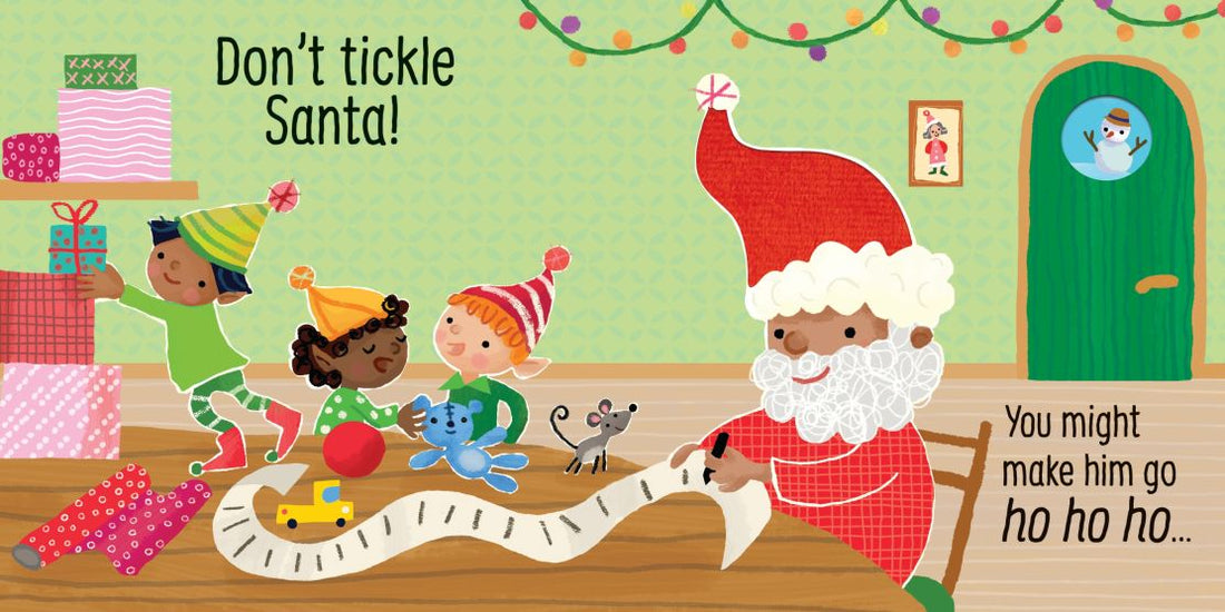 Usborne Don't Tickle Santa! - Touchy-feely sound book