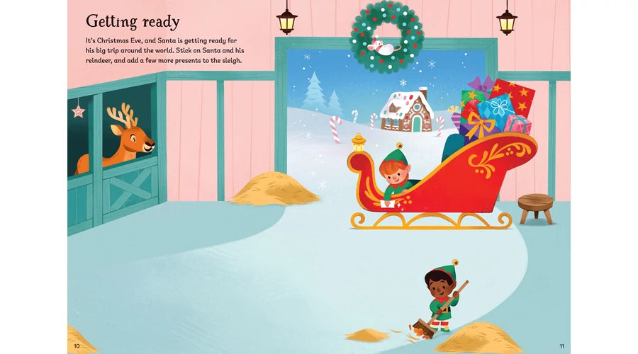 Usborne Sparkly Santa - Sticker Book