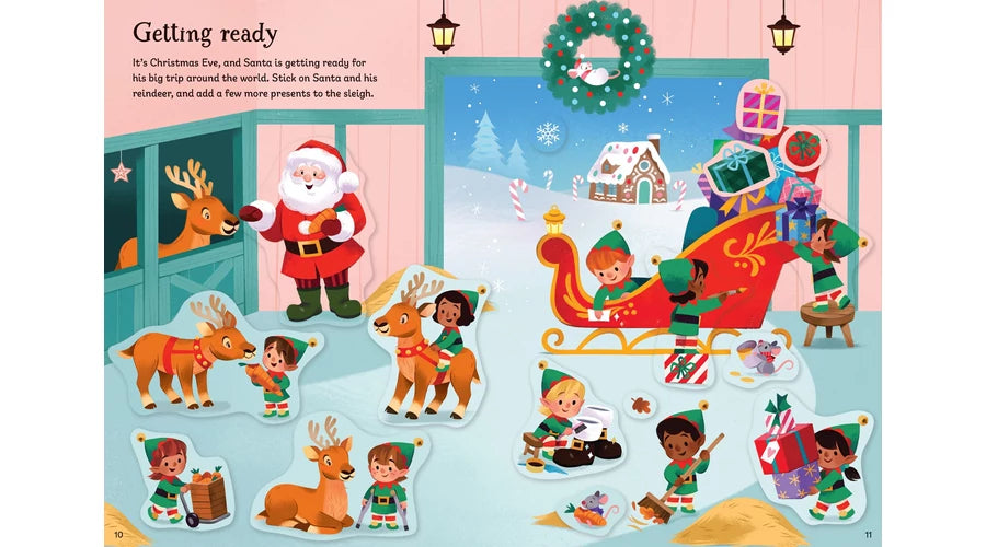 Usborne Sparkly Santa - Sticker Book