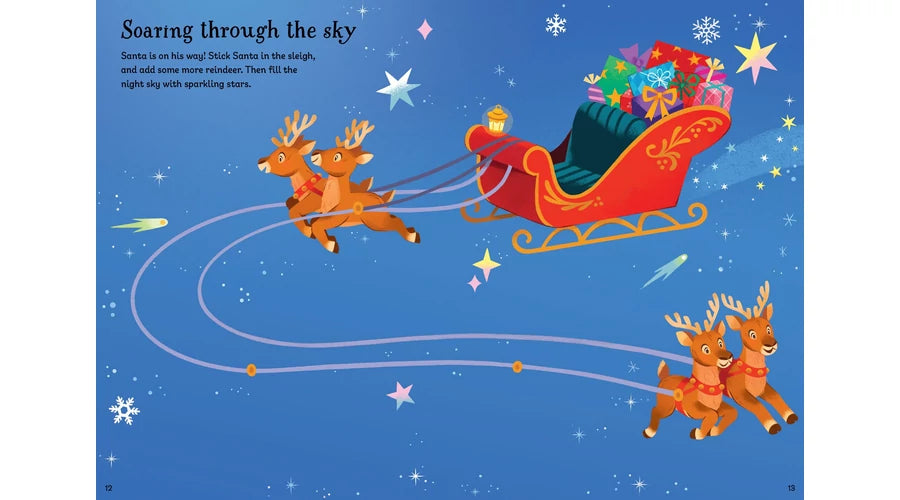 Usborne Sparkly Santa - Sticker Book