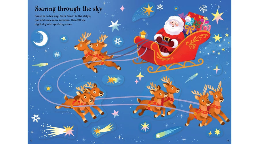 Usborne Sparkly Santa - Sticker Book