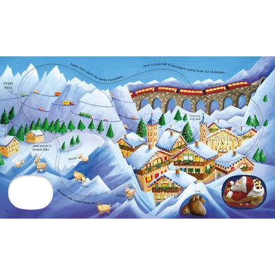 Usborne Wind-up Santa's Sleigh with 4 tracks