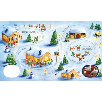 Usborne Wind-up Santa's Sleigh with 4 tracks