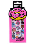 Omy Fluorescent Vinyl Stickers - Donuts