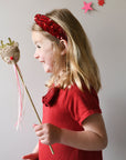 Rockahula Glitter Velvet Headband - Red