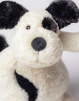 Jellycat Bashful Rufferty Black & Cream Puppy