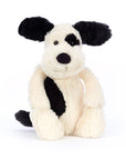 Jellycat Bashful Rufferty Black & Cream Puppy