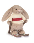 Jellycat Bashful Bunny Gold Medal Ski Outfit - Nyuszi síruhabán