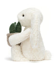 Jellycat Cream Bunny with Plant - Nyuszi növénnyel
