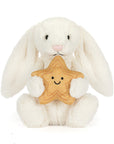 Jellycat Cream Bunny with Star - Nyuszi csillaggal