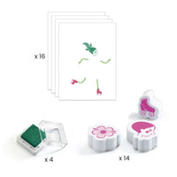 Djeco Nyomdakészlet - Flower girls