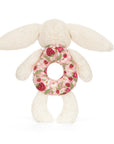 Jellycat Blossom Cream Nyuszi gyűrűs csörgő
