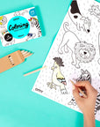 OMY Mini Colouring Roll - Animals