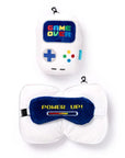 Puckator Travel Pillow with Eye Mask, Plush RELAXEAZZZ - Game Over