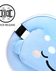 Puckator Travel Pillow with Eye Mask - Aoi Whale Shark - Cute Animals