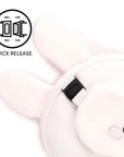 Pucator Travel Pillow with Eye Mask, Plush RELAXEAZZZ - Frances Rabbit - Cute Animals