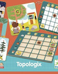 Topologix fejlesztő játék színes állatos táblákkal, logikai feladat gyerekeknek