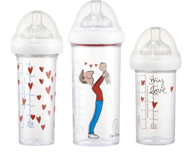 Le Biberon Français 3-piece Baby Bottle Set - Dad
