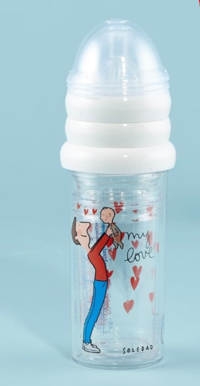 Le Biberon Français 3-piece Baby Bottle Set - Dad