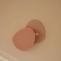 Mushie Cradle Cap Brush - Blush Pink/Sand (2 pcs)