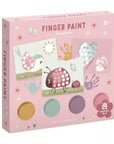 Ujjfesték készlet gyerekeknek, tündérkert mintával, pasztell színek, 3 éves kortól