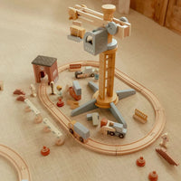 Little Dutch Daru készlet - Vasúti sínpályával