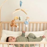 Little Dutch Zenélő körforgó natúr fa vázzal - Forest Friends