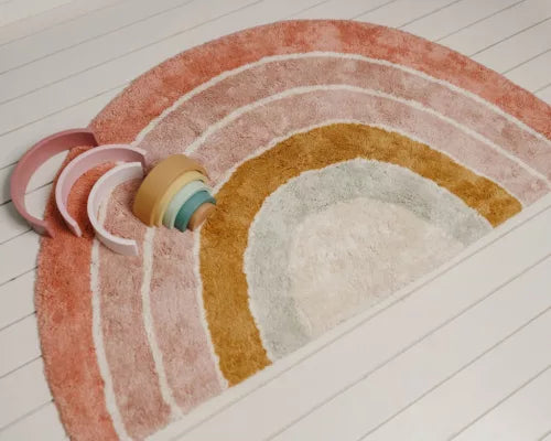 Little Dutch Children's Rug - Pink Rainbow 80x130 cm