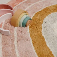 Little Dutch Children's Rug - Pink Rainbow 80x130 cm