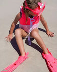 SunnyLife Gyerek búvárszett kicsi - Melody the mermaid pink