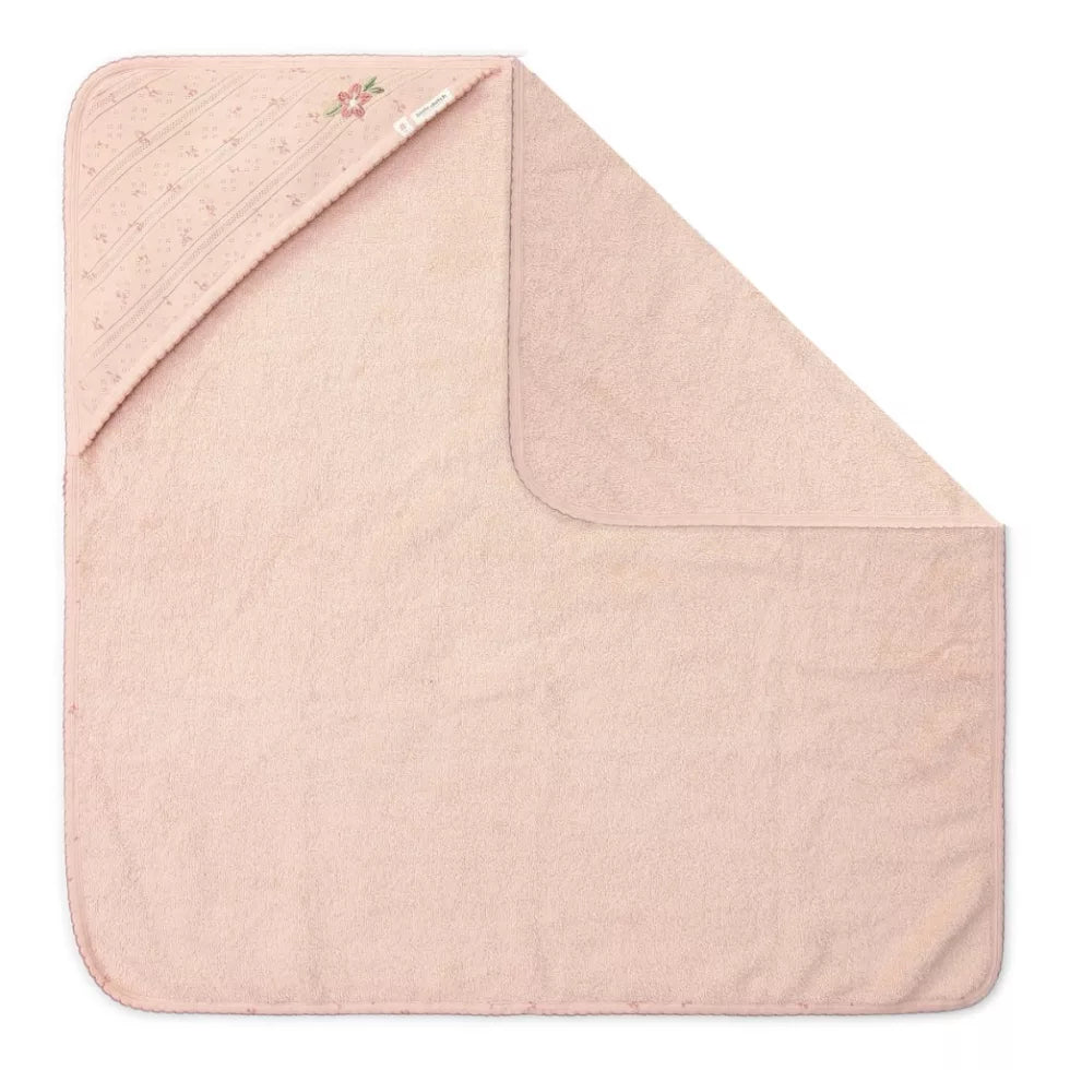 Little Dutch Hooded Bath Towel - Pure Blossom - 100x100 cm