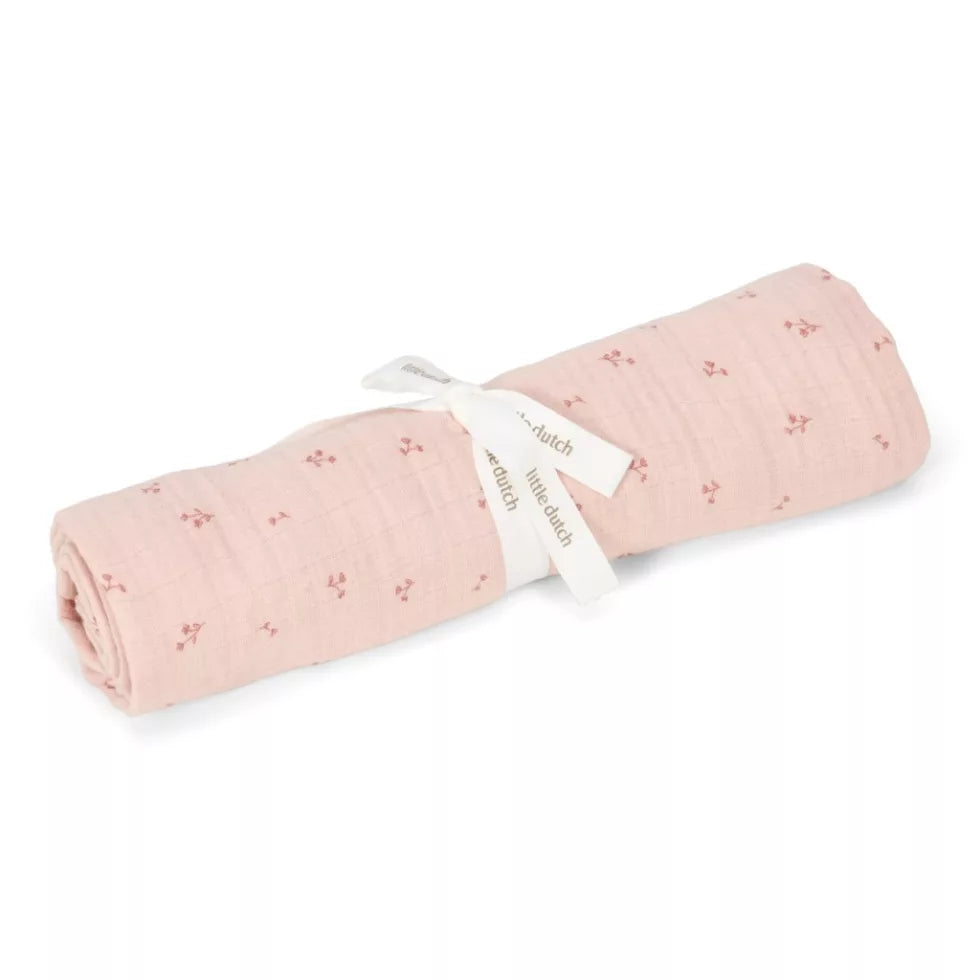 Little Dutch Muszlin textilpelenka - Pure Blossom - 120x120
