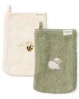 Little Dutch Embroidered Baby Bath Gloves - Little Farm - 2 pcs