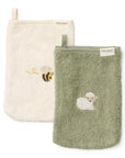 Little Dutch Embroidered Baby Bath Gloves - Little Farm - 2 pcs